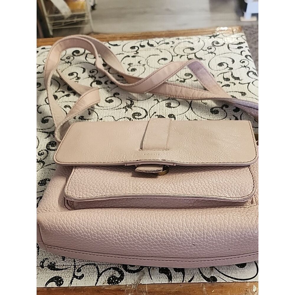 Fossil Blush Pink Crossbody Bag